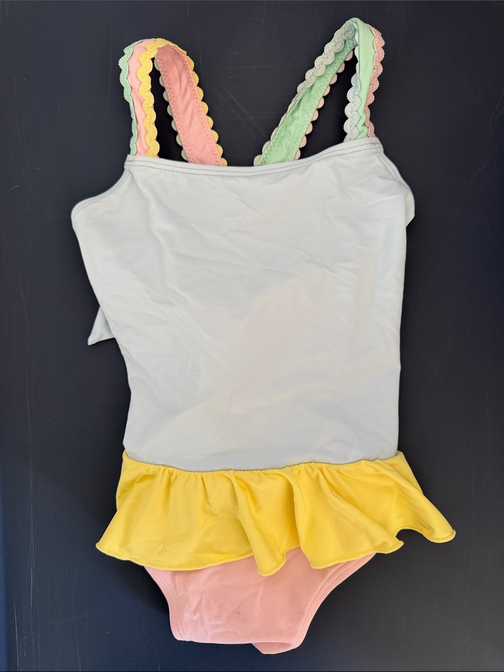 The Beaufort Bonnet Company Pastel Ruffle Tank One-Piece Swimsuit
